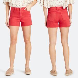 Sam Edelman Women's NWT Red Cut Off The Stiletto High Rise Jean Shorts Size 6/28